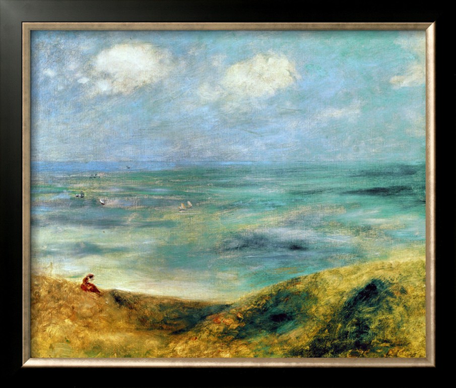 Seashore at Guernsey 1883 - Pierre Auguste Renoir Painting